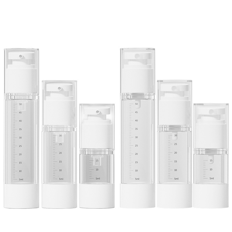 化粧品詰め替えボトル 15ml30ml50ml ポータブル旅行真空プレススケールローションボトルスプレーボトル|undefined