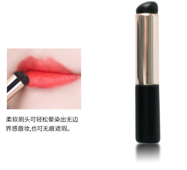 Nuevo Q elástico cabeza redonda de silicona labio cepillo corrector cepillo no roto lápiz labial cepillo portátil dedo vientre belleza herramienta cepillo