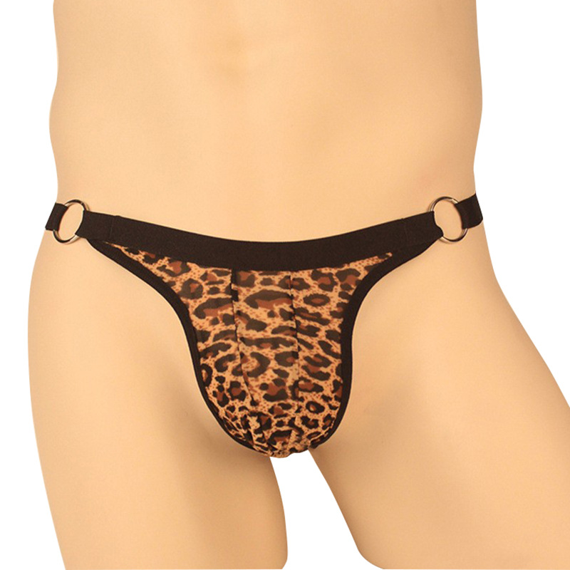 Ensemble de sous-vêtements pour hommes Lierie European And American Leopard Print T-Pants Foreign Trade Flirti Underwear Sexy Tho JJ_voghion.com