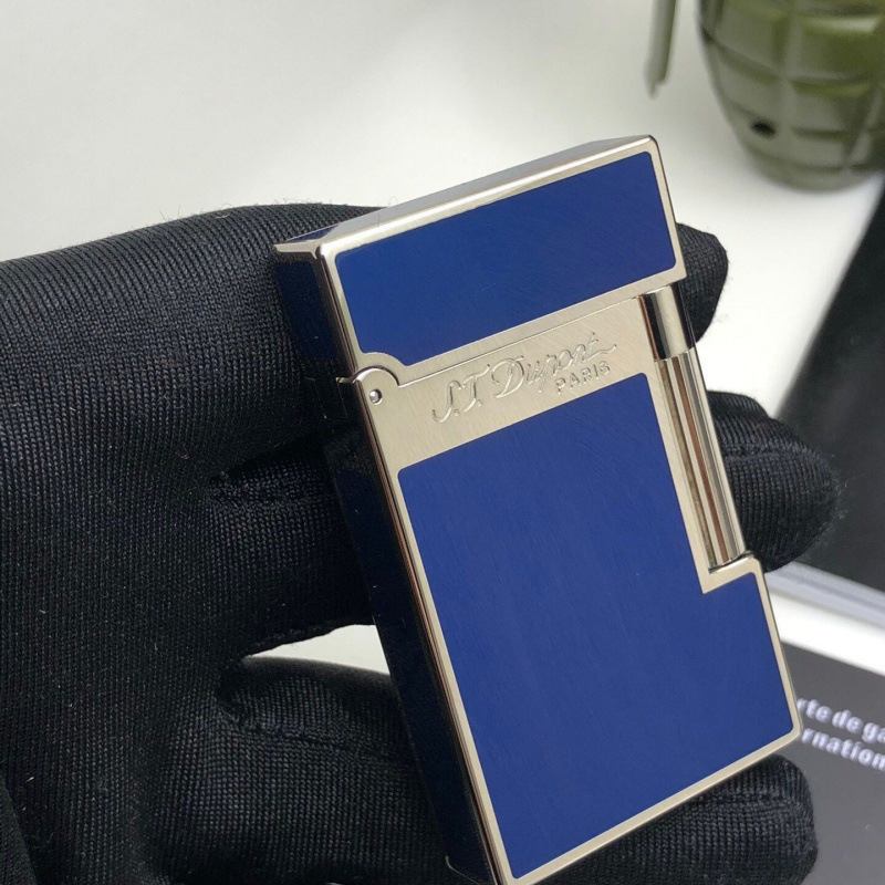 L2 segunda generación china laca azul plateado