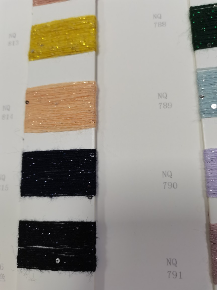 内森奎音NATHANQUEEN现货18支双股纯色1mm珠片北极绒晴纶锦纶涤纶