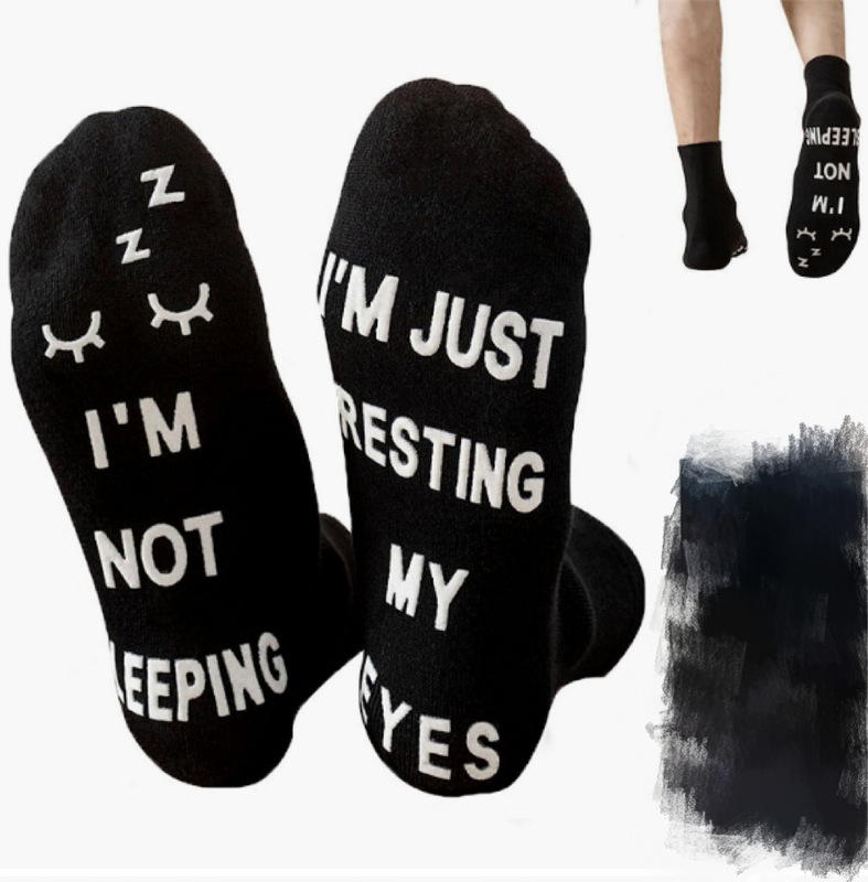 I'm not sleeping I'm resting my eyes Amazon Father's Day Socks Dispensing Long Tube