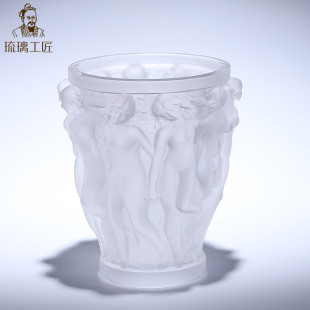 Export Glazed Artwork Relief Harvest Ten Beauty Vase Ornaments Living Room Creative Wine Cabinet Decoration High-End Gifts