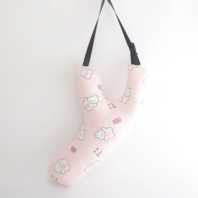 Headrest Sleeping Artifact, Car Pillow - letter-y-pink-geely-rabbit-high-65-width-32cm