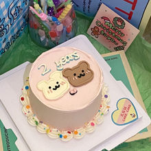 4寸蛋糕diy手工制作仿真生日蛋糕模型奶油胶装饰甜品创意闺蜜礼物