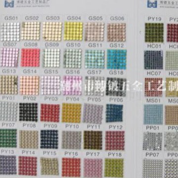 供应明细服装辅料铝网色卡