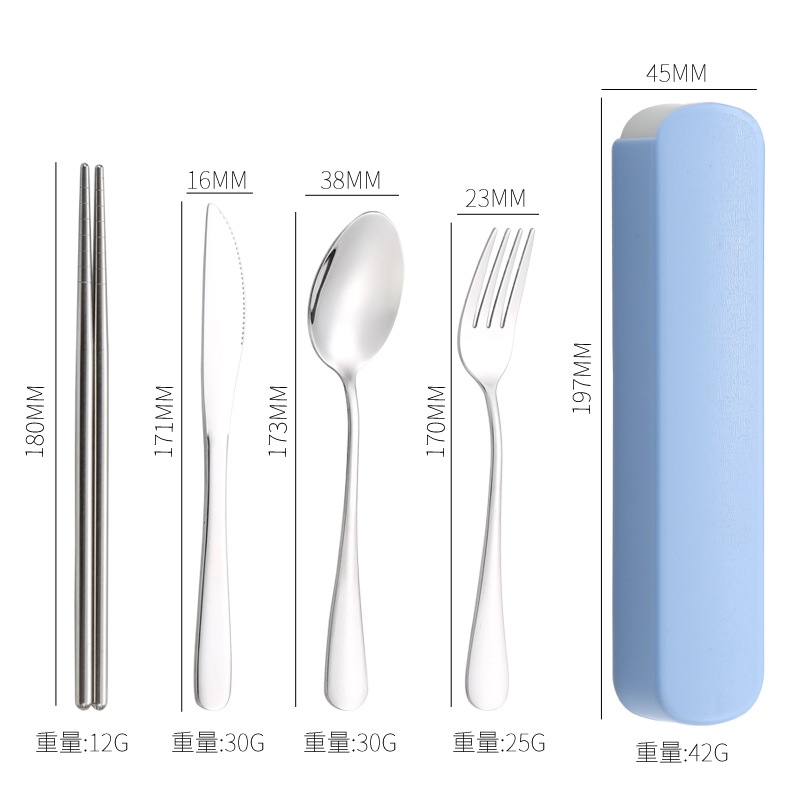 Cuchillo y tenedor de cubierta de acero inoxidable transfronterizo cuchillo y tenedor de tres piezas hotel cuchillo y tenedor de filete de comida occidental conjunto portátil regalos