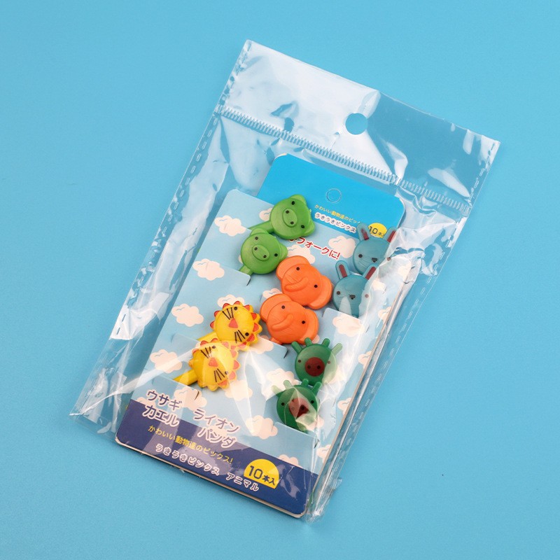 Cartoon japonés encantador tenedor de fruta transfronterizo venta caliente stick de fruta creativa decoración mini tenedor de fruta al por mayor