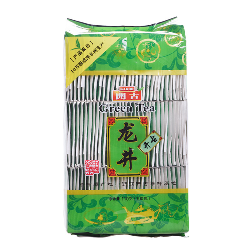 开古龙井绿茶100包 商务茶包独立小袋装 酒店饭店宾馆