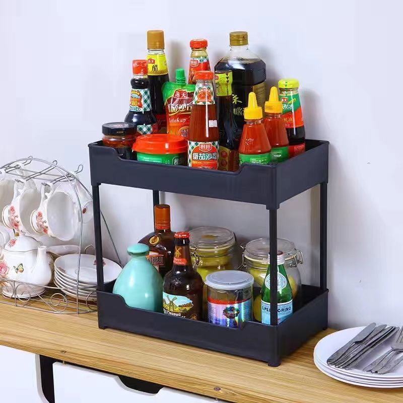 収納棚 プラスチック製 厚手 多層 キッチン 寝室 浴室 フロアスタンド式 ベビー用品 スナック 移動式 理髪師用カート|undefined