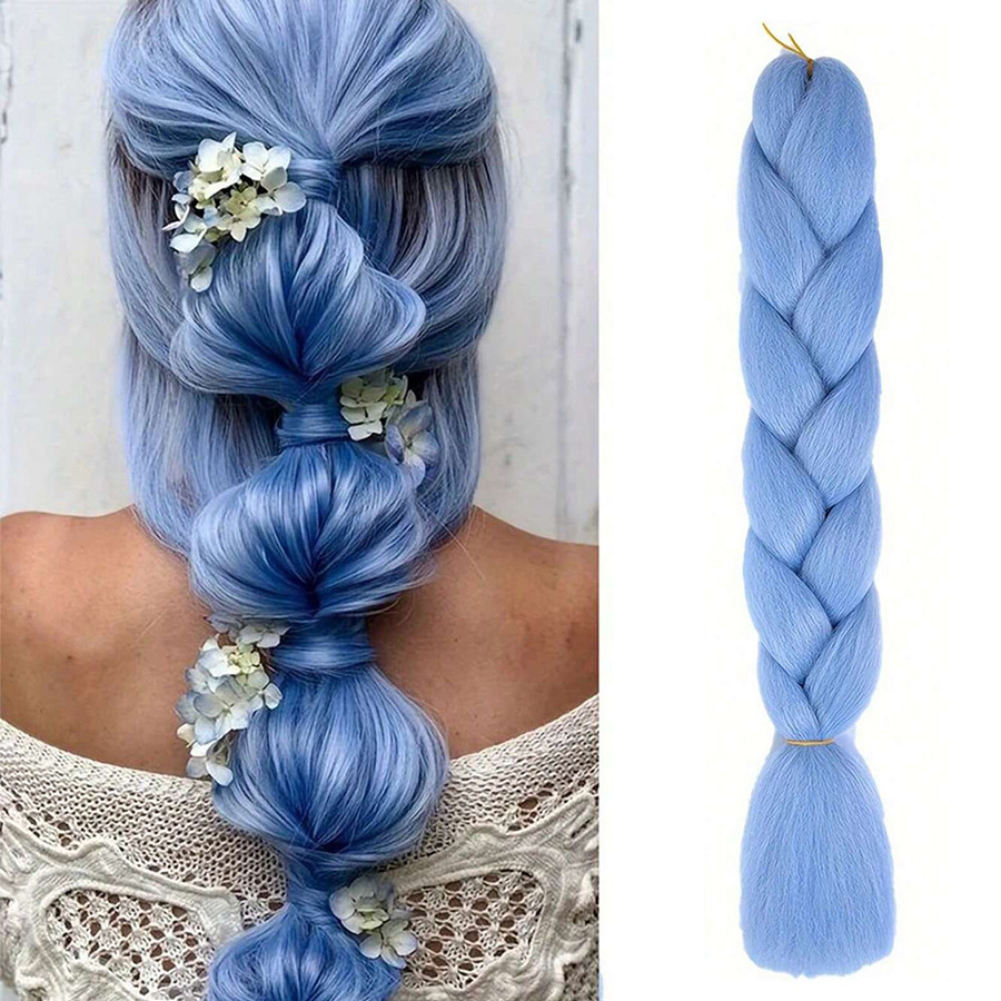 Trenzas Africanas Sintéticas de Fibra de Alta Temperatura para Crochet image 39