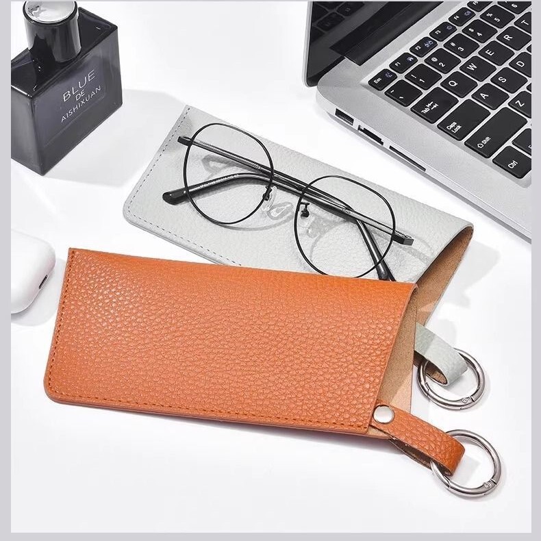 Japanese Buckle Glasses Storage Bag Glasses Case High-End Portable Women's Sunglasses Case Sunglasses Glasses Hanging Chain Bag