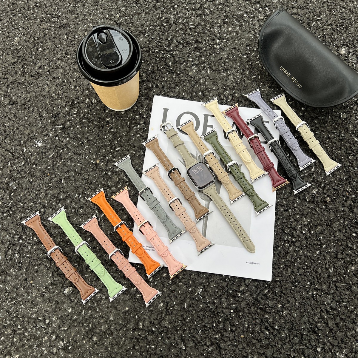 Suitable for Apple Applewatch8910 Small Waist Leather Strap Iwatch11 Women's Smart Watch Strap