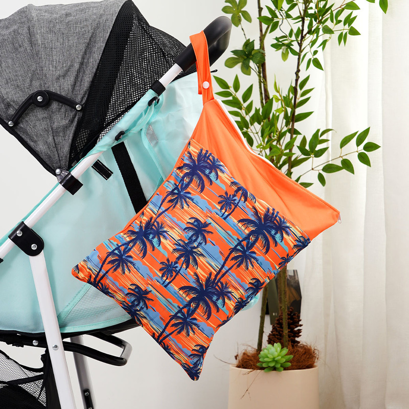 Kindergarten Cute Printed Clothing Storage Bag Portable Waterproof Travel Storage Bag Multifunctional Diaper Bag