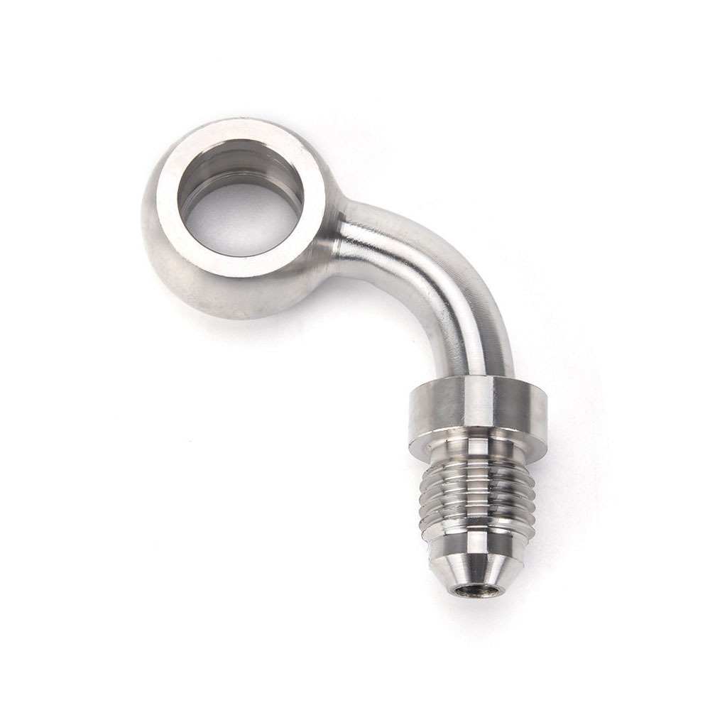 Multi-angle motorcycle modification accessories stainless steel brake hose AN3 fish-eye joint hose