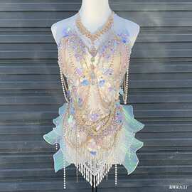 鱼泳衣欧美edc电音节服装tutuds演出服蹦迪DJ夜店酒吧表垒德株