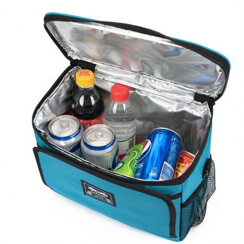 Cross-body lunch bag cross-border wholesale large-capacity thickened portable lunch bag student outdoor Oxford cloth picnic bag