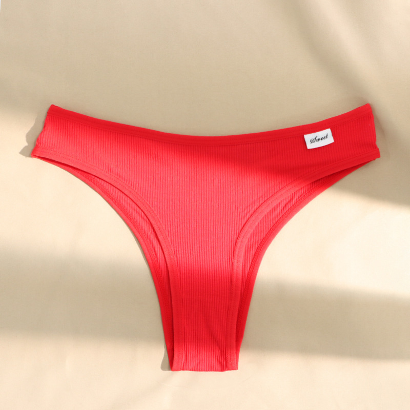 Talla grande cintura alta ropa interior de algodón de las mujeres fábrica al por mayor europeo y americano transfronterizo sexy algodón cómodo cadera calzoncillos