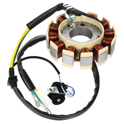 GY 6 125/150 coil 12-pole full DC three-phase magneto stator GY6 changed to DC igniter coil (Motorcycle engine and accessories) - boxed-105x105x5cm-046kg