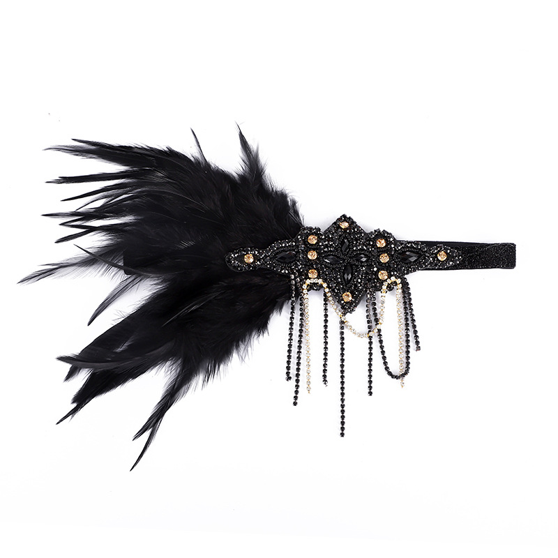 retro headband with tassels
