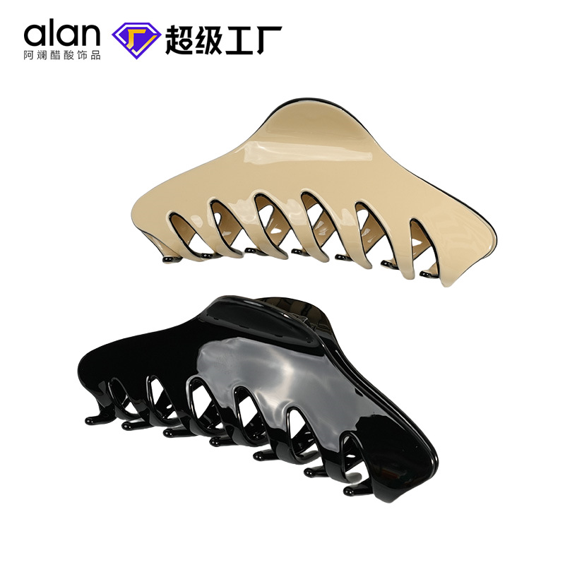 ALAN饰品加工定制醋酸高级感鲨鱼夹发饰女后脑勺夹子高马尾必备