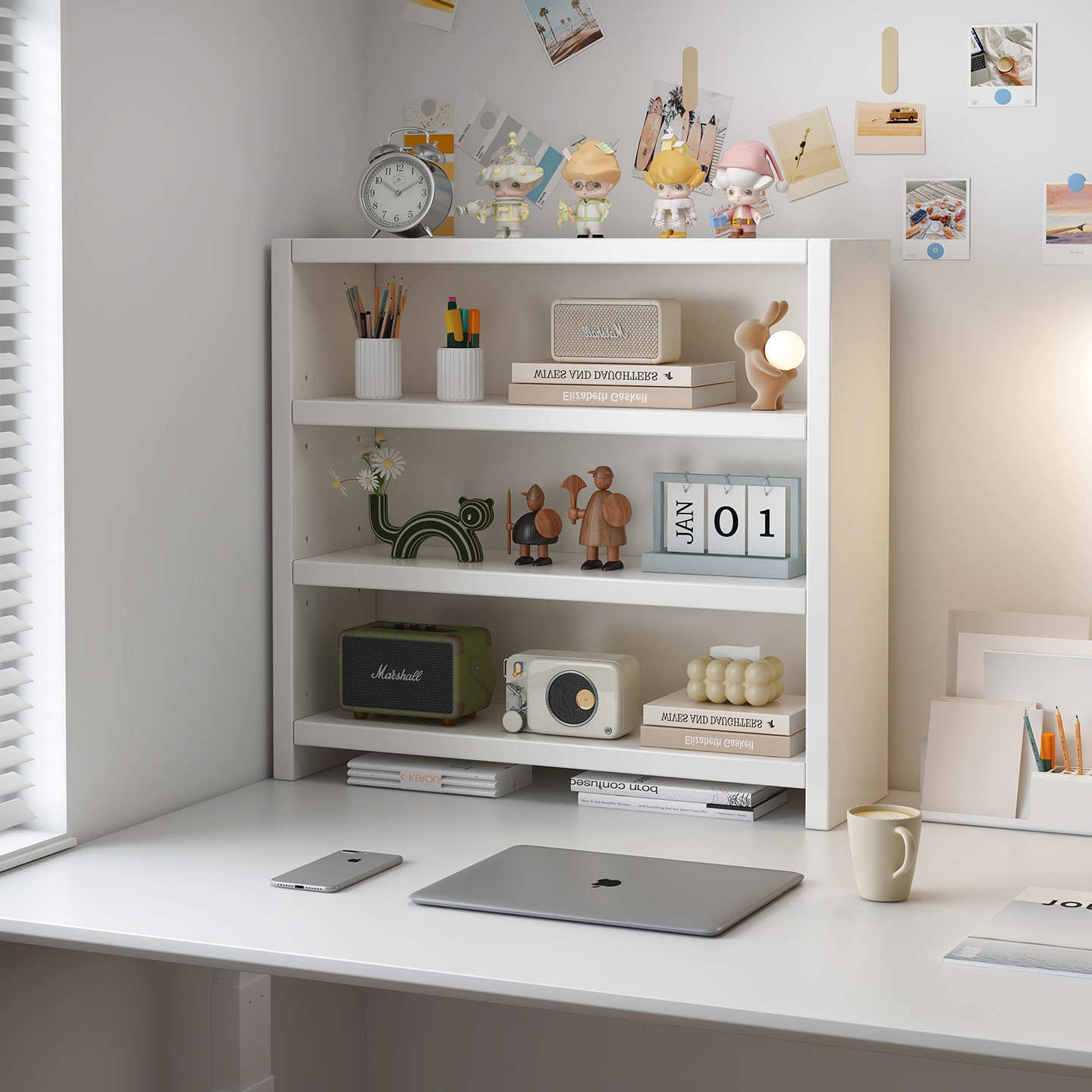 Estante de escritorio estante de almacenamiento simple estante de clasificación de escritorio estante de exhibición de dormitorio estante de exhibición multicapa