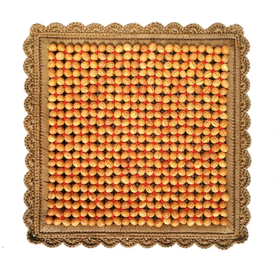 Cool pad Seed Seat Cushion, Peach Core Seat - hand-hook-lace-anti-slip-fine-peach-core