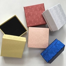 珠宝首饰包装盒戒指耳钉吊坠套装盒银饰品珠光纸盒批发现货