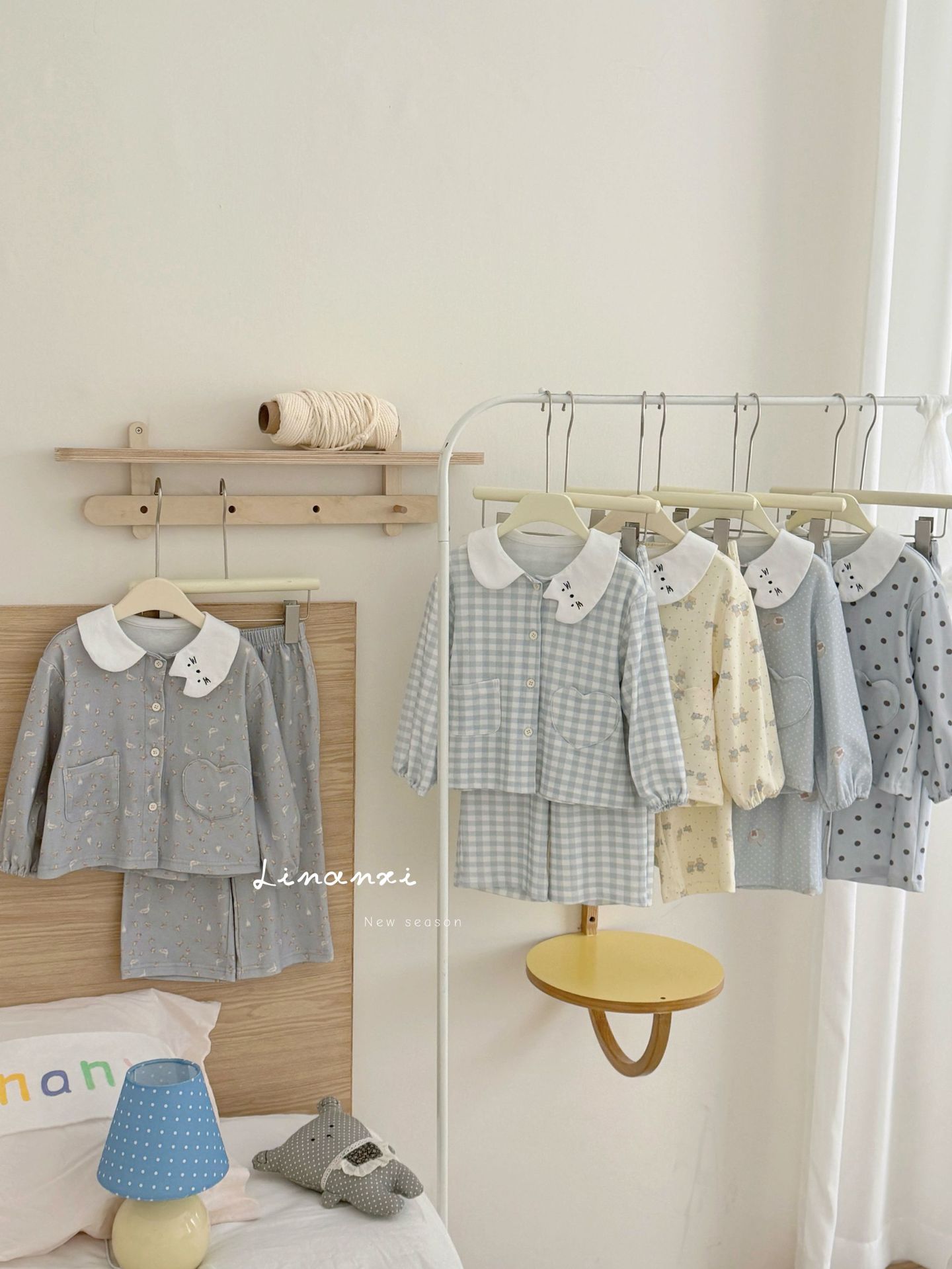 Autumn children's woolen cartoon pijama