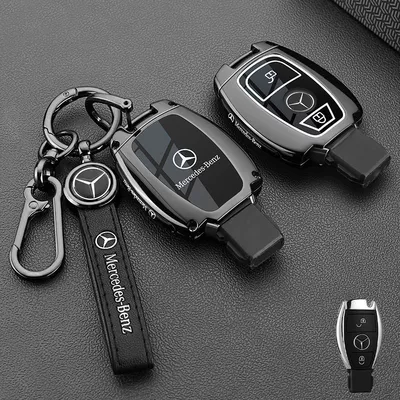 C-Class C260L/C200L/A200L/Glc300L Classy Car key bag - vinyl-benz-b-model-2-button-piano-black-rope-buckle