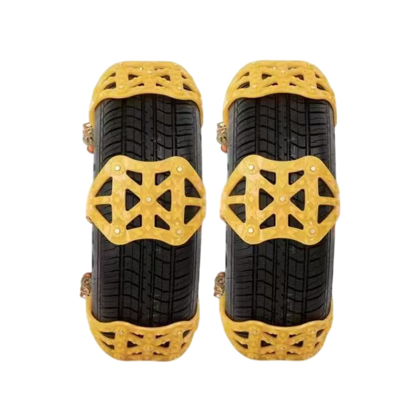 Universal – Tire snow chain for Cars - c-one-piece-black-red-yellow-random-color