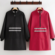 简约防水罩衣复合长袖厨房围裙家用做饭护衣印字餐饮饭店工作服男