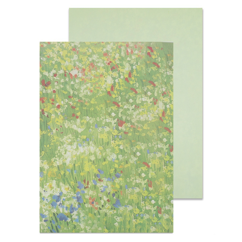 봄꽃 [꽃밭 녹색] 35*50CM/10장