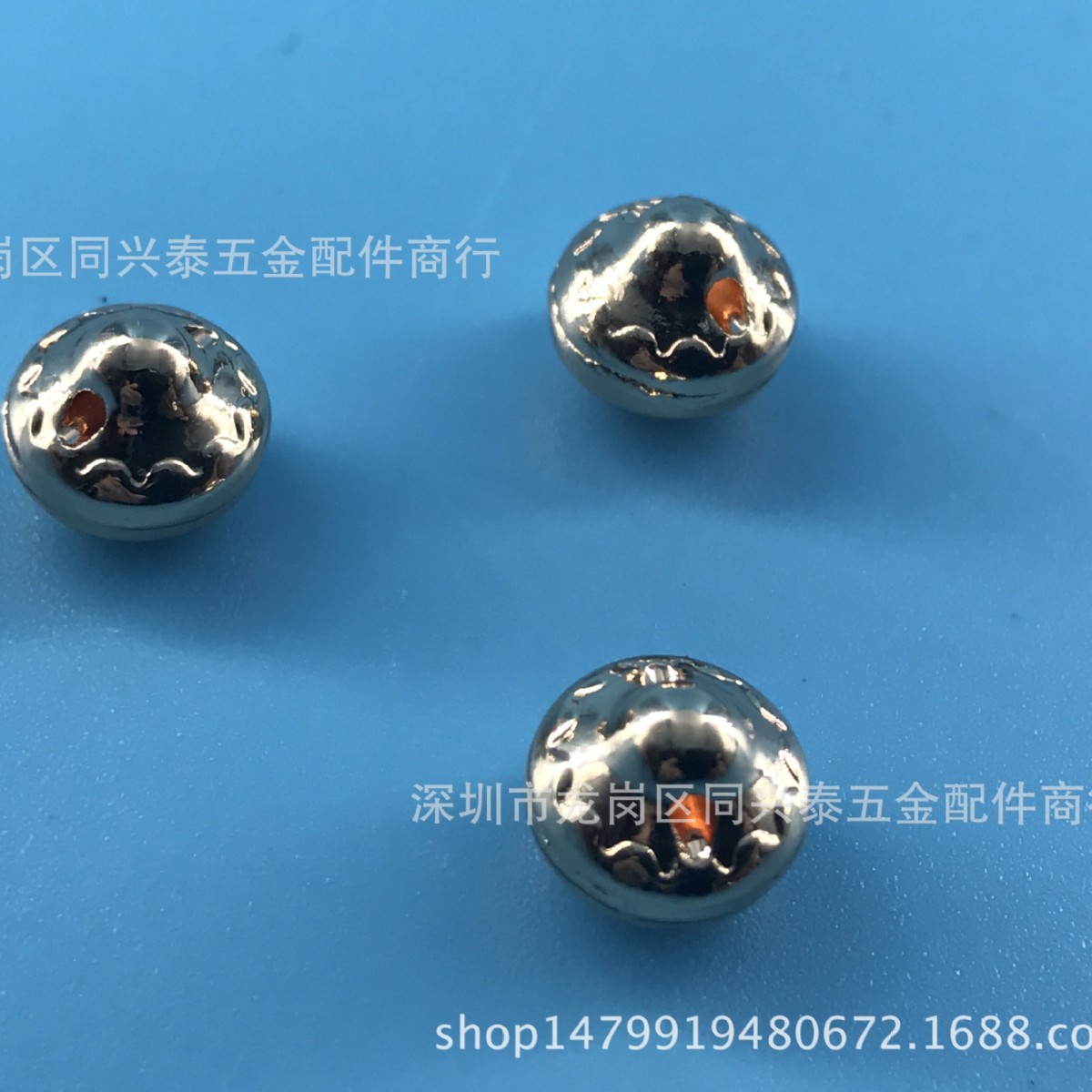 热销 合金手缝纽 穿线钮扣 大衣毛衣金属钮扣 圆形有纹路纽扣