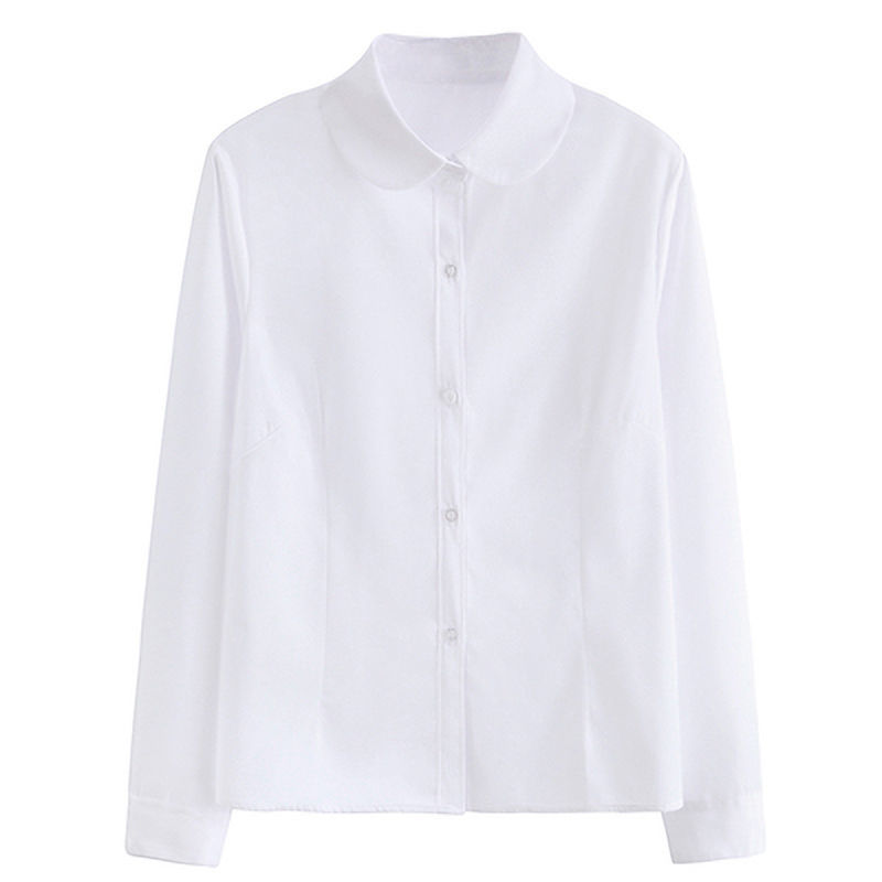 Shirt with a round collar