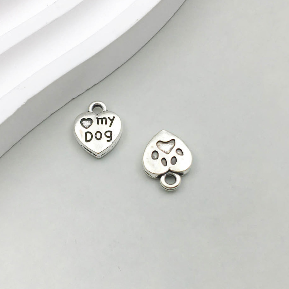 1 고대 실버 사랑 개 mydog10 * 12mm-1.1g-7277