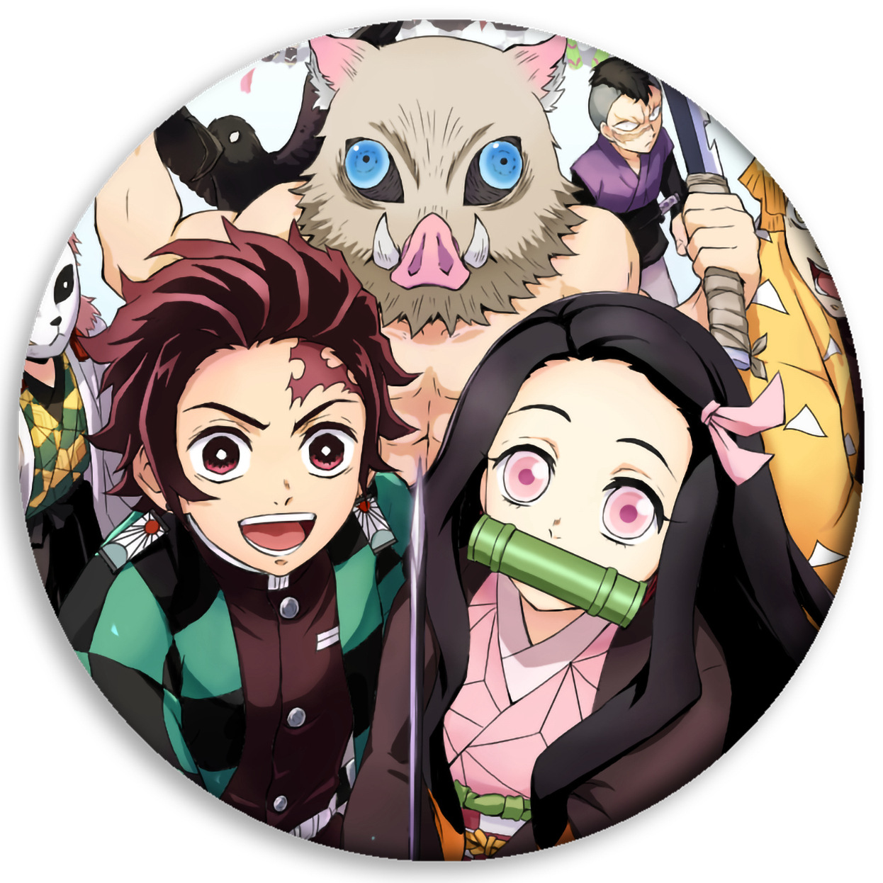 Ghost Blade insignia anime periférico carbón Zhilang usted frijoles mi esposa Shan Yi insignia barra redonda colgante