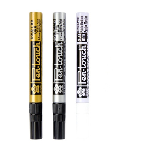 Japanese cherry blossom paint pen gold and silver white furniture door car touch-up paint pen logistics marking tire pen gold tracing pen