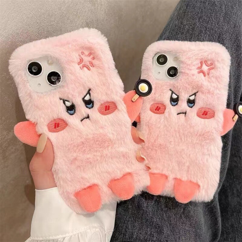 Autumn and winter plush star card than iPhone15promax apple 16 mobile phone case 14 cartoon xr/xsmax soft 13