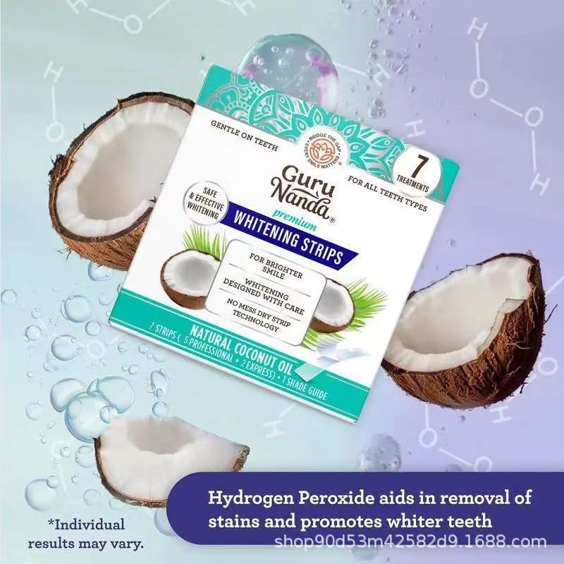 跨境爆品 椰子油漱口水Coconut + Mint PULLING OIL 美白牙齿贴片|undefined
