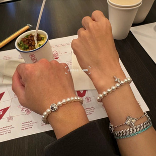 New Croat Art Joint Mikimxxx Pearl Bracelet Women's Cold Style Advanced Sense Ring Fashion Personality ins