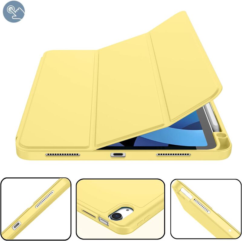 适用ipad11代三折 TPU软壳背贴平板保护套带笔槽 ipadari11保护壳|undefined