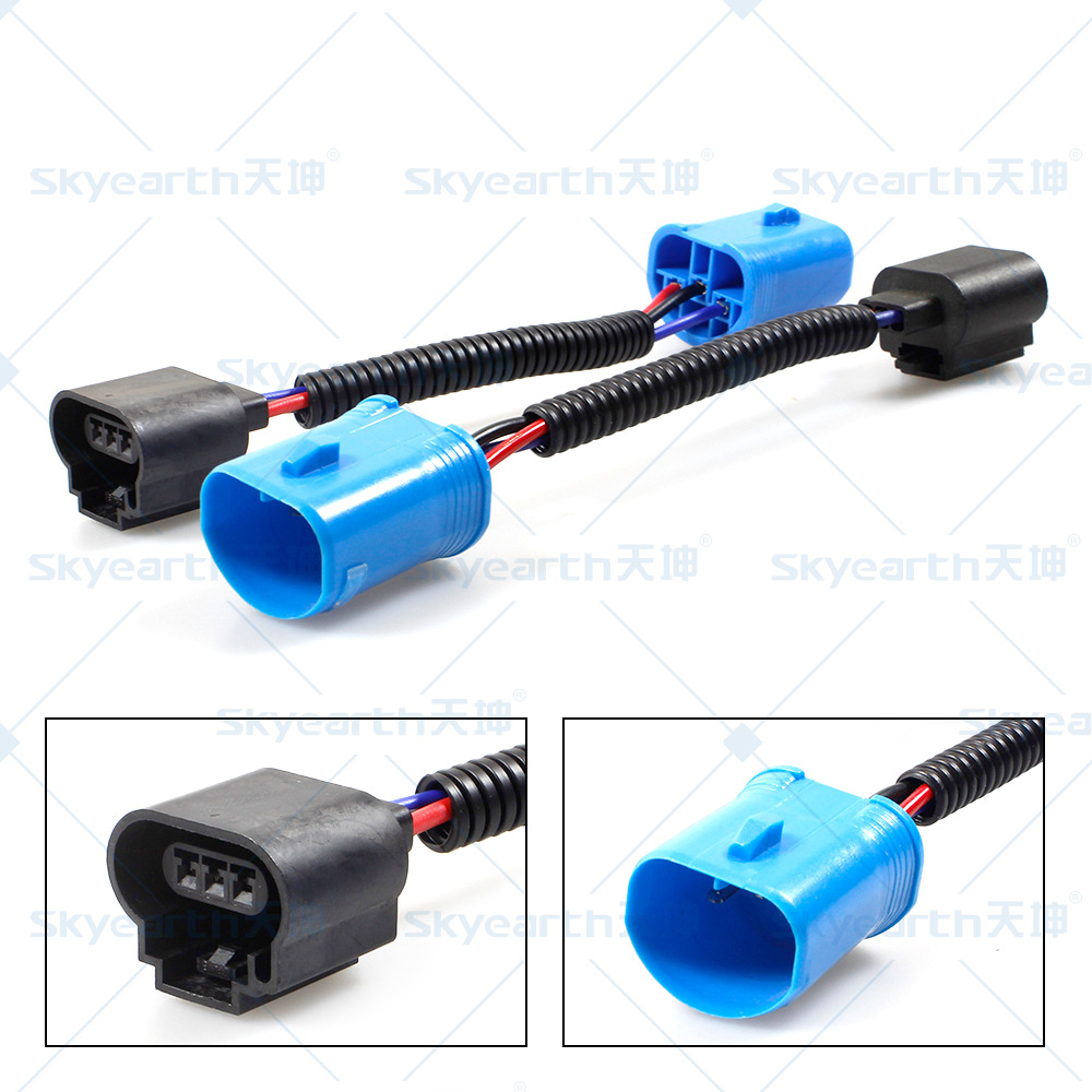 Faros de automóvil adaptador de lámpara de niebla de línea de extensión de lámpara de automóvil kit de arnés de cableado de fabricación directa puede producirse bajo demanda