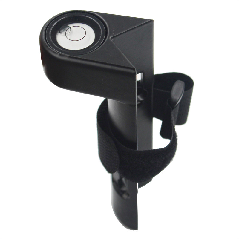 黑色直角水泡组件垂直管件测量水平器对中杆碳纤杆气泡调平水平仪