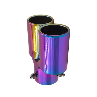 Car muffler two pairs straight full color tail