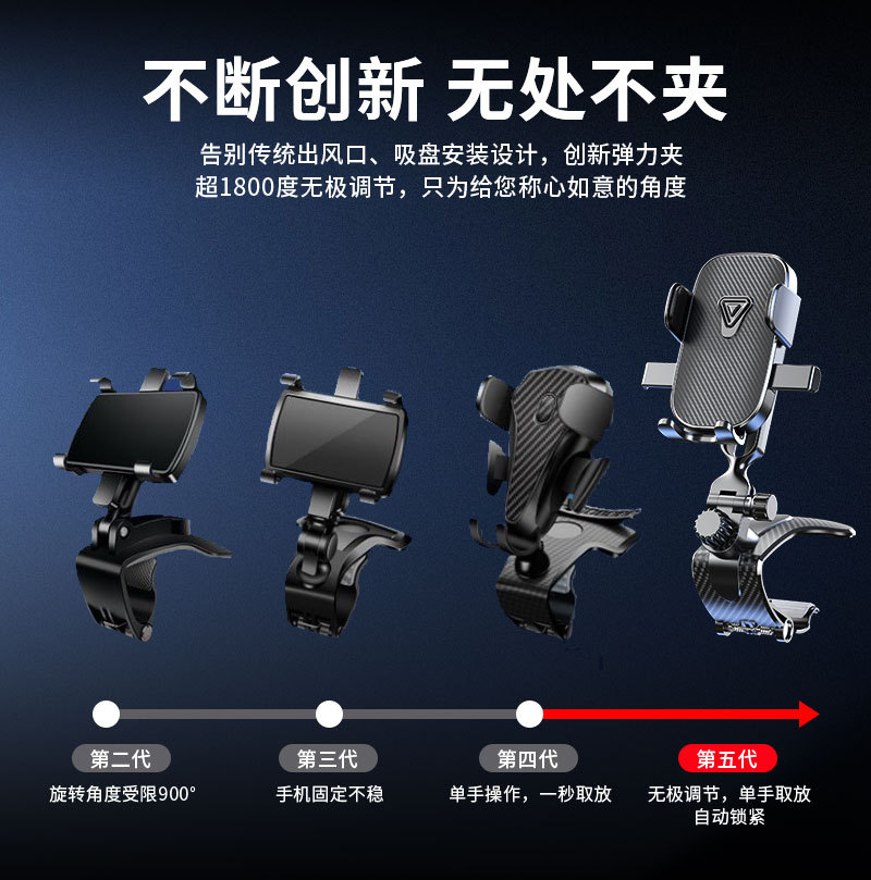 Car mobile phone holder car dashboard sun visor universal support frame multi-function navigation mobile phone holder