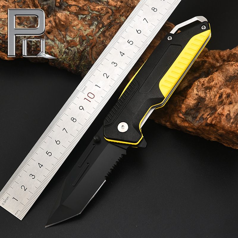 厂家批发野外户外刀具 折叠刀 野营随身刀 多功能求生折刀户外刀