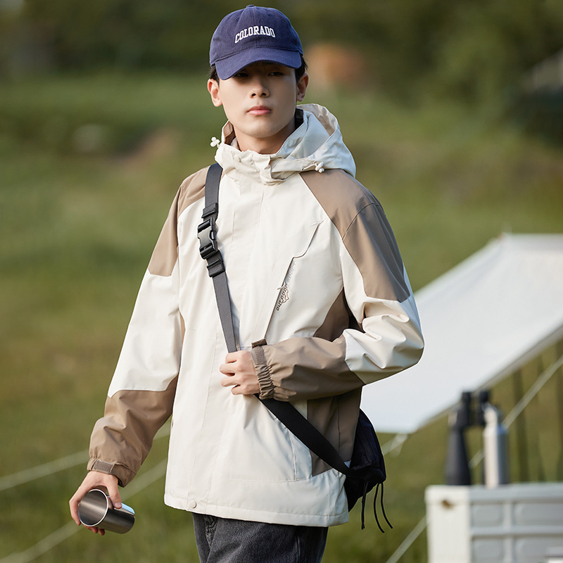 남성 카키 (3 대 1 밍크 벨벳 라이너)