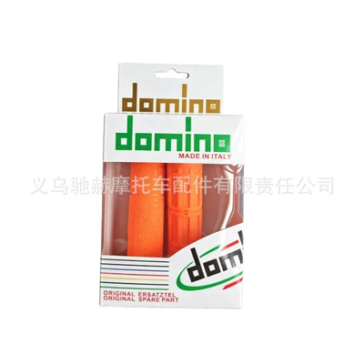 Cross-Border Hot-Selling Motorcycle Modified Handlebar Grips, Off-Road Handlebar Grips, Domino Handlebar Grips, Universal Handlebars (Motorcycle Handle Cover) - orange