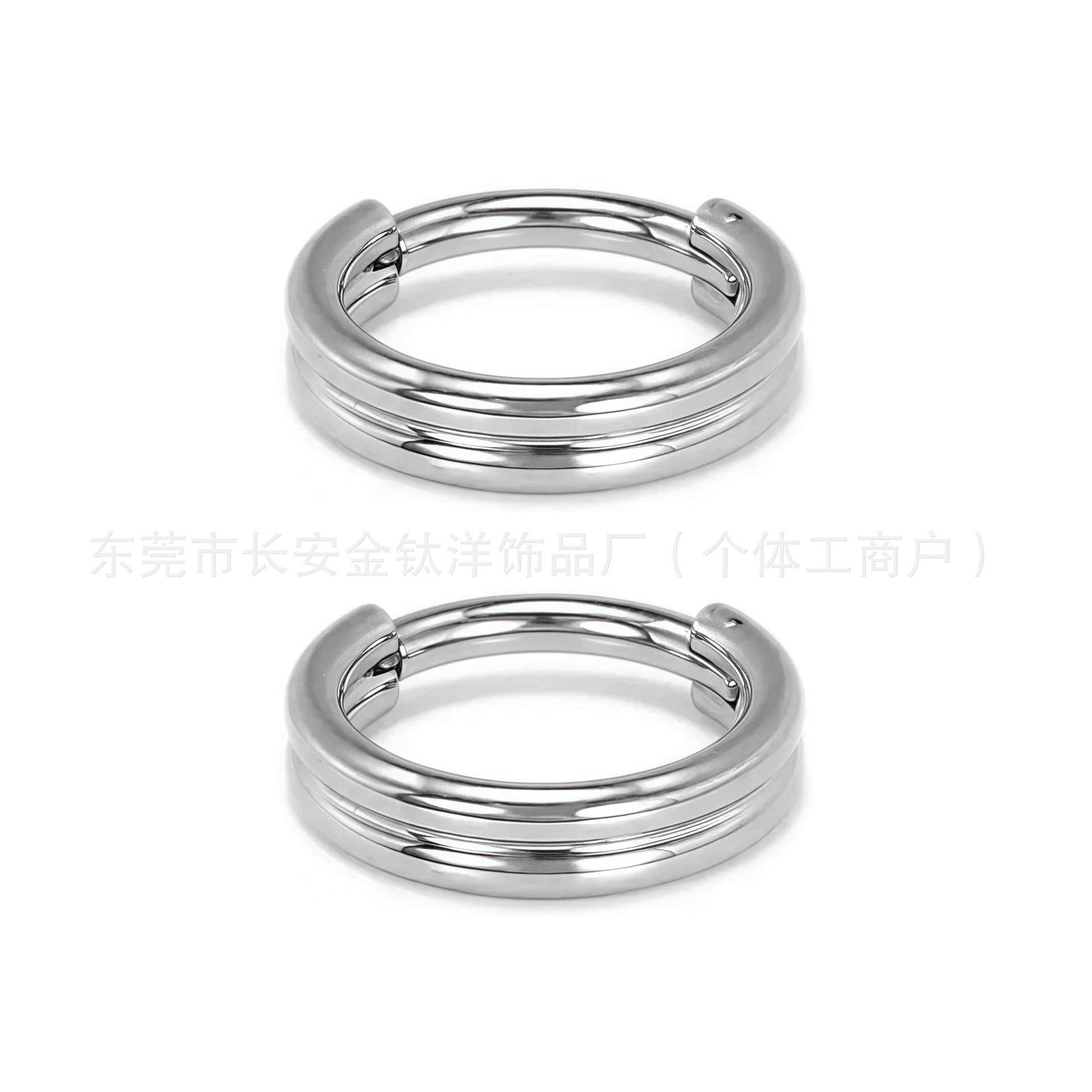 F136 Titanium Earrings Two-Layer Closed Ring Pinless Nose Ring Seamless Ring G23 Titanium Alloy Piercing Jewelry detail image 7